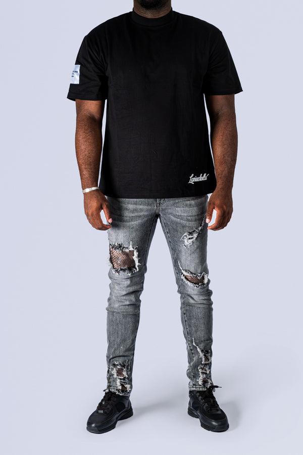 JEANS GRIS LVB