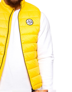 VESTE SANS MANCHE JAUNE LA VIE EST BELLE PARIS lavieestbelle paris