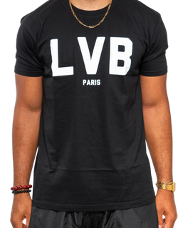 T-SHIRT NOIR  LVB PARIS