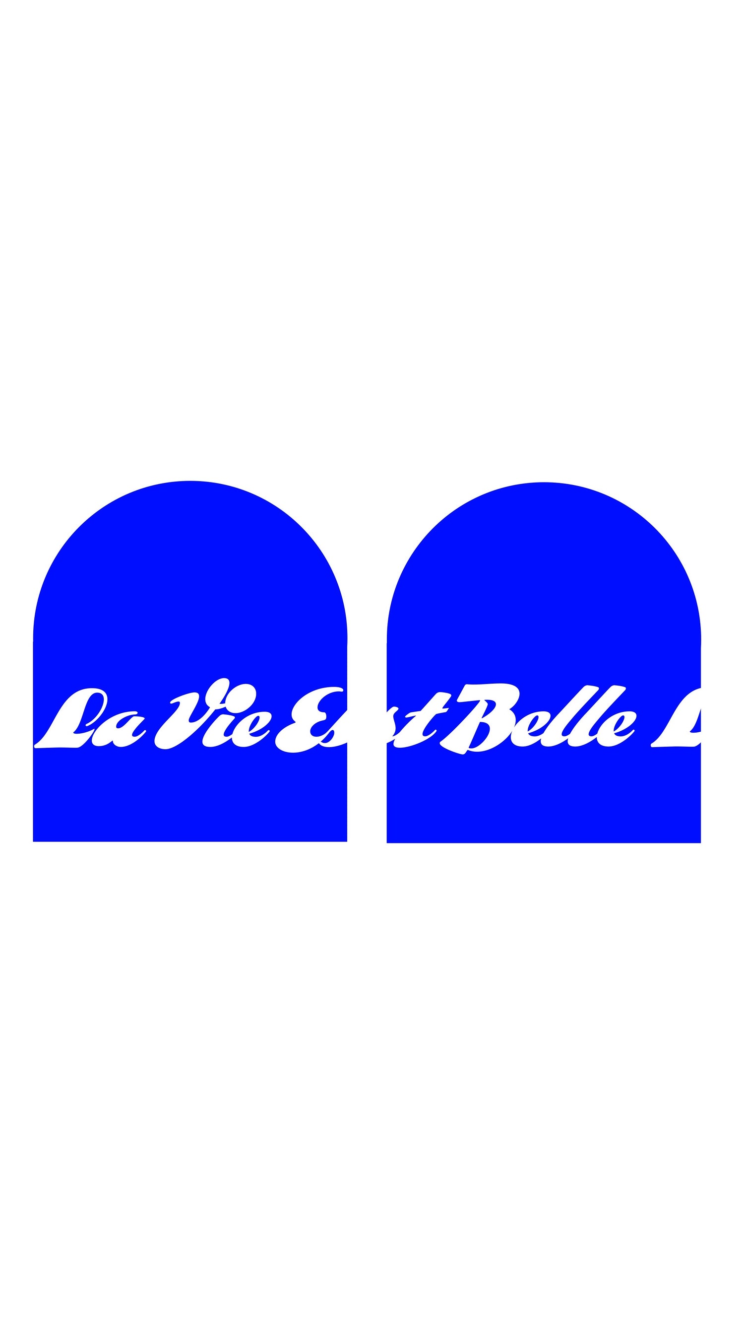 BONNET BLEU LA VIE EST BELLE PARIS